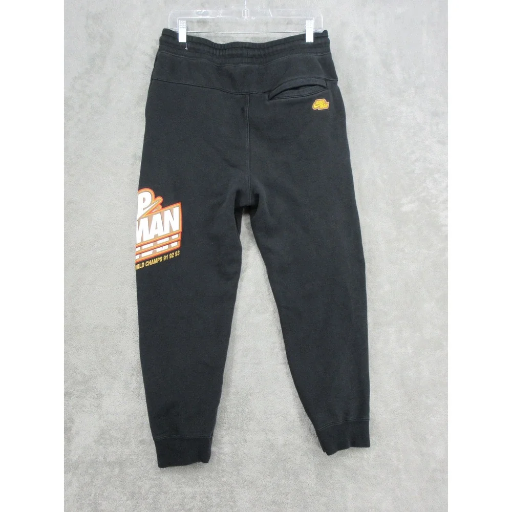 Nike Jordan Pants Mens Size Me Jumpman Logo Fleece Jogger Sweats Athletic Black